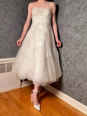 ✨ Vintage Oleg Cassini Wedding Dress – Timeless Elegance ✨